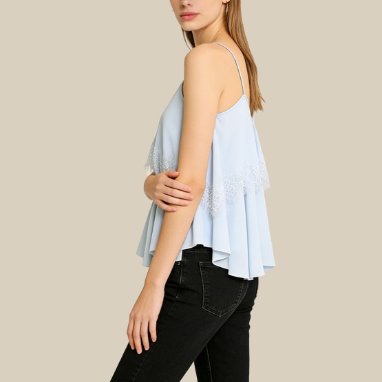 Sexy backless lace camisole