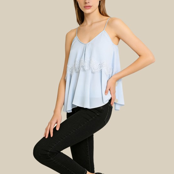 Sexy backless lace camisole