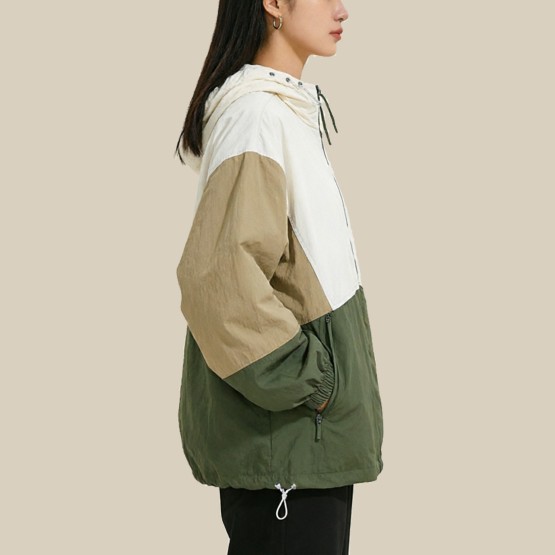 Stylish Color-block Sun Protection Jacket