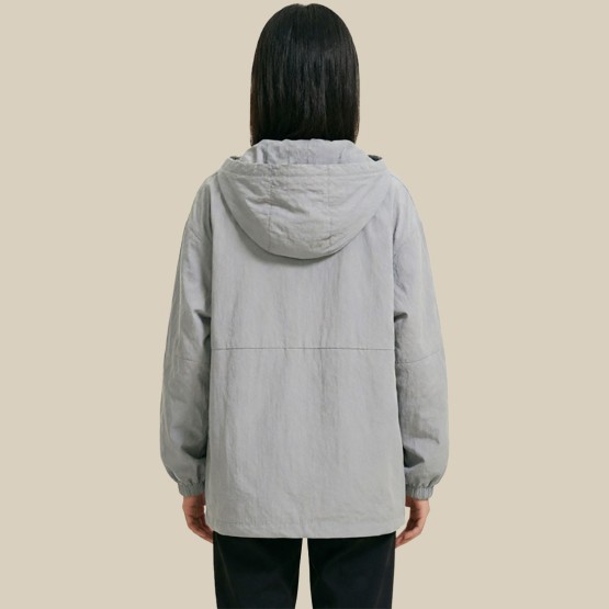 Sunscreen Nylon Hooded Full-Zip Windbreaker Jacket