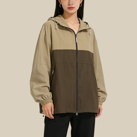 Lightweight leather jacket with UPF50+