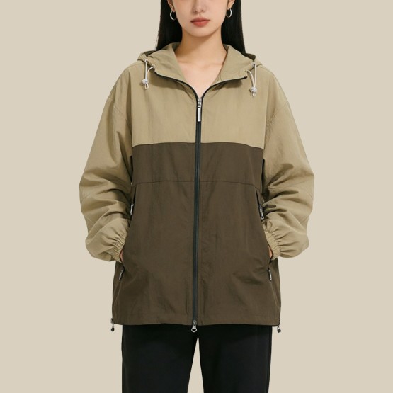 Lightweight leather jacket with UPF50+