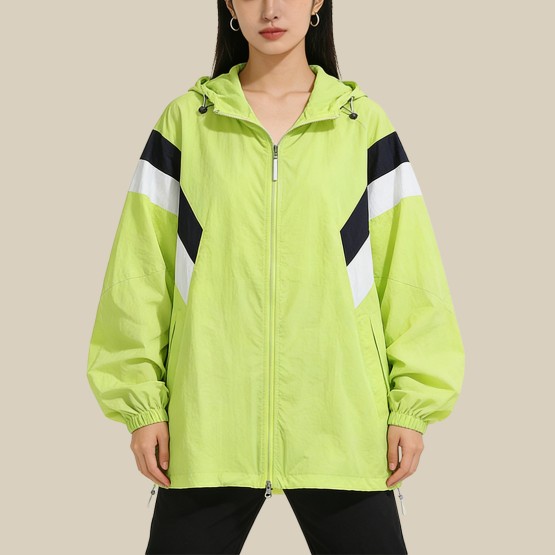 Green Lightweight outdoor sun protection jacket