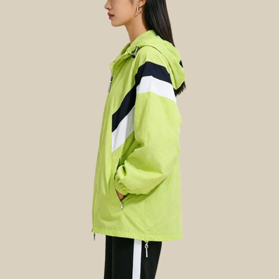 Green Lightweight outdoor sun protection jacket