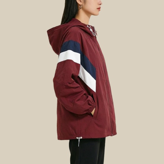 Red Lightweight outdoor sun protection jacket