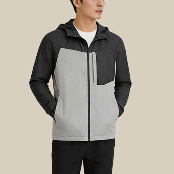 Waterproof Breathable and Sun-Protective Jacket with Zipper