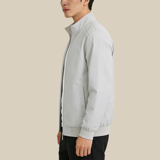 Polyester Stand-Collar Full-Zip Sun Protection Jacket