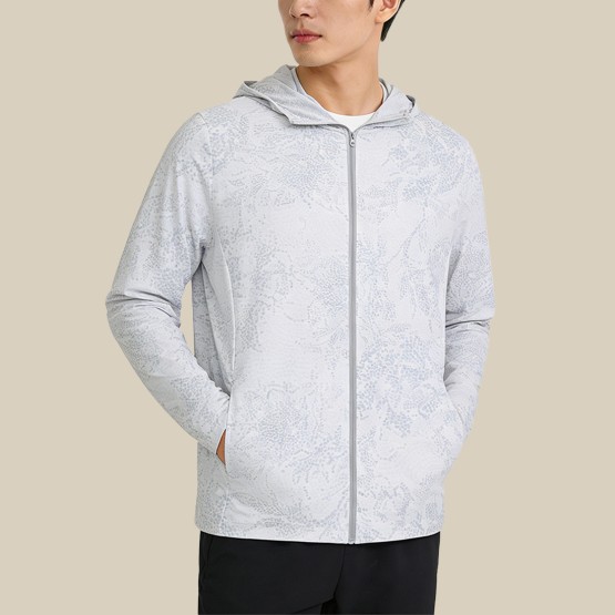 Lightweight Printed Hooded Sun Protection Jacket