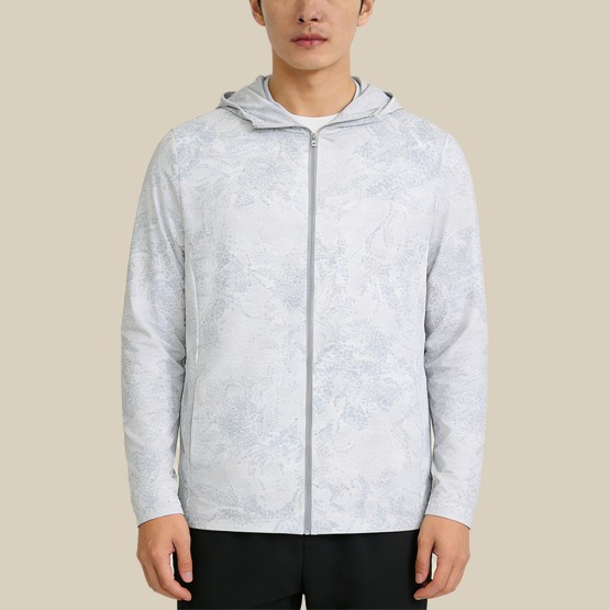 Lightweight Printed Hooded Sun Protection Jacket