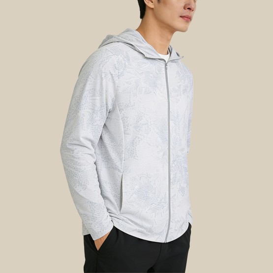 Lightweight Printed Hooded Sun Protection Jacket