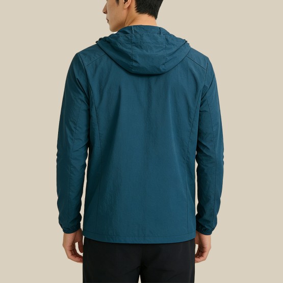 Men's Embroidered Hooded Sun Protection Jacket