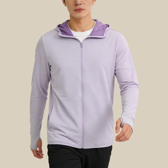 Loose-Fit Lightweight Zip-Up Sun Protection Jacket
