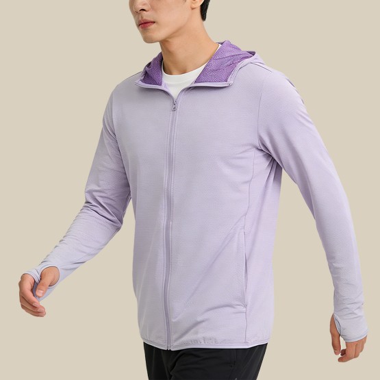 Loose-Fit Lightweight Zip-Up Sun Protection Jacket