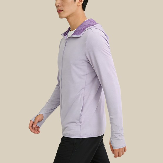 Loose-Fit Lightweight Zip-Up Sun Protection Jacket