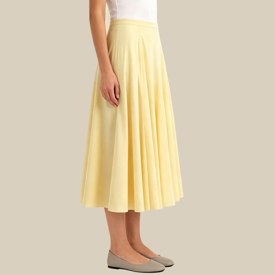 New elegant soft and relaxed-style skirt
