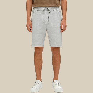 Men's Solid-Color Embossed Drawstring Shorts