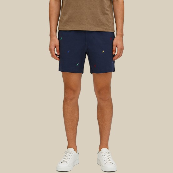 Lightweight Stretchy Mid-Rise Casual Shorts
