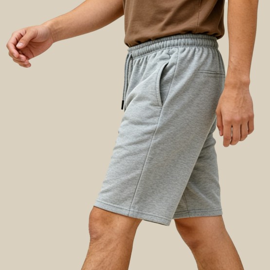 Solid-Color Breathable Oxford Fabric Sports Shorts