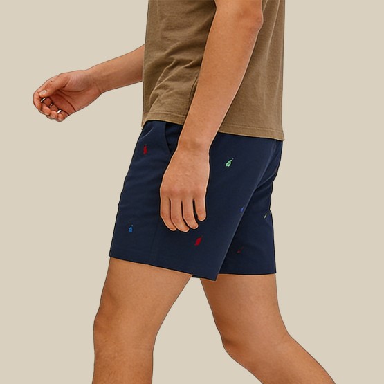 Lightweight Stretchy Mid-Rise Casual Shorts