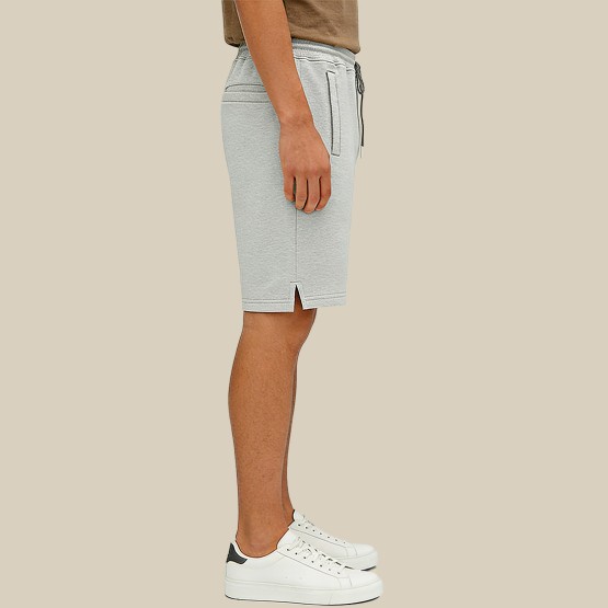 Men's Solid-Color Embossed Drawstring Shorts